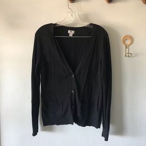 Black button up cardigan